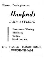 Advert - Hanford's 1959